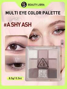 3ce Dune Gray Eyeshadow Palette, Suitable For Daily Use - #a Shy Ash - View 1