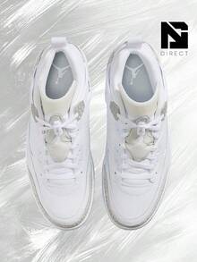 Jordan Spizike Low White Metallic Silver Barely Blue Neutral Grey – Men's Lifestyle Sneakers – Shoes For Man -Vintage-Spring & Summer-Inspired Running Shoes, Shock-Absorbing Comfort, Gym To Streetwear Casual Wear-Mother's Day Gifts-Father's Day Gift– FQ1759 103 - Trắng/Bạc ánh kim/Xanh nhạt/Xám trung tính - Xem 3