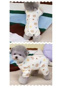 1pc Soft & Warm Dog Pajamas - Simple Design, Multi-Color Options, Comfortable Sleepwear & Cold Weather Clothing - Multicolor - View 1