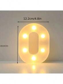 6.3 英寸可定制 LED 字幕灯 - 1 件，壁挂式，电池供电 - 非常适合婚礼、生日、家居装饰 - 白色 - 查看 20
