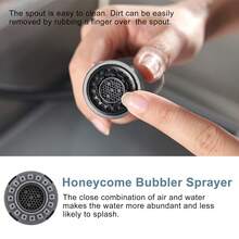 1PC Kitchen Pull-Out Faucet Replacement Head, Vegetable Basin Sink Dedicated Nozzle, Splash Proof, Pressurized Rotary Adapter Accessories - Multicolor - View 3