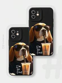 JURSUE Cute Kawaii Fashion Aesthetic Cartoon Funny Shockproof Protective Soft Phone Case Compatible With IPhone 17 16 15 14 13 12 11 Pro Max SE 2020 X XR XS Ip 8 7 Plus MZ0157 - Black - View 8