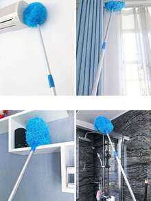 Reusable Microfiber Duster Broom, Easy To Use Dust Collecting Cleaning Cloth, Extendable Duster Brush, Removable & Washable Multi-Purpose Dusting Towel, Cleaning Tools For High Ceiling Fans, Furniture, Cars, Bathrooms And Household Items - One Size - View 9