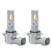 2个H1 H4 H7 H11 9005/HB3 9006/HB4 LED大灯，30000流明，300瓦，远近光切换，带雾灯功能，6000K白光，CSP芯片，亮度提升800%，即插即用 - 銀色 - 查看 16