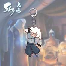 Sky: Children Of The Light Peripheral 6cm 1pc Acrylic Keychain Double-Sided Laminated Owl Hair Wizard Little Prince White Owl Q-Style Cartoon Backpack Charm Creative Gift - Multicolor - View 9