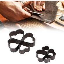 Máquina Cortador en Forma de Corazón 8 Piezas, Molde para Cuero y Arcilla Polimérica, Ideal para Manualidades, Cinturones y Tela Estratificada, Herramienta de Corte Manual - 1 - Ver 8