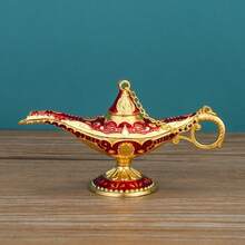 Quà tặng trang phục và phụ kiện đèn thần cổ điển, chậu cây trang trí kiểu Ả Rập cổ điển (vàng), biểu ngữ tìm kiếm họa tiết vàng sang trọng, đèn thần, đồ trang trí tiệc cung điện, đèn thần, đồ trang trí thủ công hình đèn thần - Nhiều màu - Xem 23