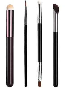 BS-MALL 21/4pcs High Quality Makeup Brush Set, Professional Makeup Artist Makeup Brush Set Including Foundation Brush, Eyeshadow Brush, Highlighter Brush, Powder Brush, Blush Brush, Eyebrow Brush - Black - View 10