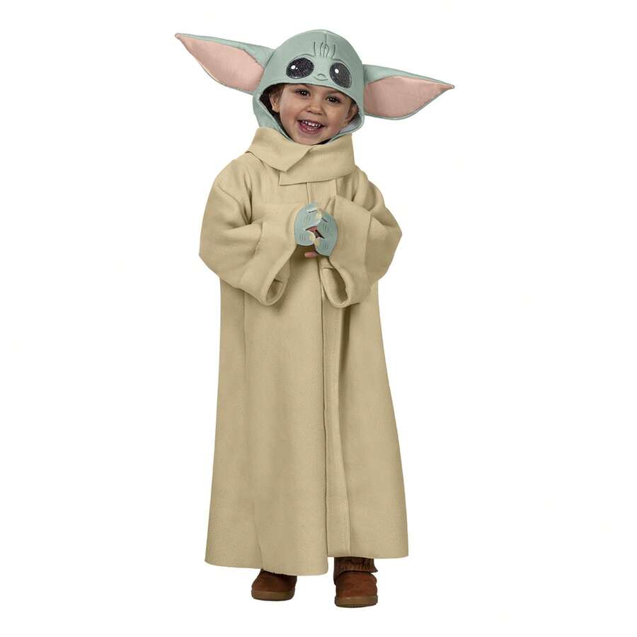 KIWI Baby Classic Children's Costume For Boys And Girls – Complete Outfit For Carnival And Halloween, The Mandalorian Cosplay, Hooded Tunic, Ideal For Theme Parties, Birthdays, School Events, And Galactic Role-Playing At Home - Nhiều màu - Xem 1
