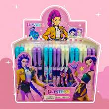 12pcs/Set KPOP Witch Hunt Popular Erasable Neutral Pens, Student Essential Stationery, Suitable For Multi-Occasion Gifts Like New Year, Valentine's Day And Easter, Random Styles And Packaging - Multicolor - View 2