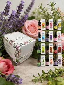 1-Piece Set, Aromatherapy Essential Oil, Humidifier/Aromatherapy Machine/Expansion Stone/Car Aromatherapy/Aromatherapy Essential Oil, Soothing Plant Essential Oil, Suitable For Bedrooms, 12 Fragrance Types - Personalized Gifts, Valentine's Day - A - View 2