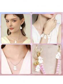 Bộ quà tặng móc khóa hình thỏ Phục Sinh 30/15 chiếc, gói quà tặng móc khóa cho tiệc tùng, bao gồm 10/5 móc khóa, 10/5 túi vải organza và 10/5 thiệp cảm ơn. Món quà nhỏ lý tưởng để trang trí ba lô, chìa khóa xe và các phụ kiện DIY, hoàn hảo cho lễ Phục Sinh, sinh nhật và các bữa tiệc mùa xuân. - Nhiều màu - Xem 6