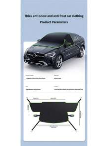 冬季汽车挡风玻璃雪罩，加厚加长防霜雪遮阳挡风玻璃遮阳板 - 雪擋布 - 查看 11