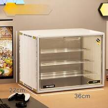 1pc Retail Display Cabinet Acrylic Display Case Dust-Proof Collectible Figurine Display Shelf Storage Box - Multicolor - View 2
