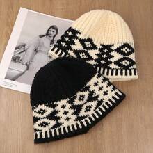 Sombreros para mujer - Caqui (estilo aguja gruesa) - Ver 4