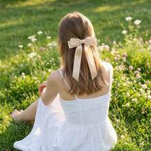 Magnetic Butterfly Hair Clip - Satin Bow Hair Accessory For Women, Painless Strong Hold Suitable For Half Bun And Drooping Hairstyles, Fit For Daily And Event Styling - Multicolor - View 7