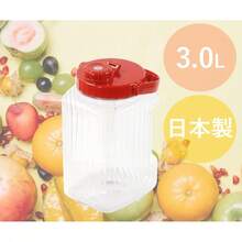 パール金属 保存容器 梅酒瓶 梅瓶 3L 果実酒 漬物 角型 PET樹脂製 日本製 軽くて割れにくい HB- 6935 - 3L - チェックする 3