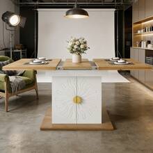 Dining Tables - White + MDF - View 1