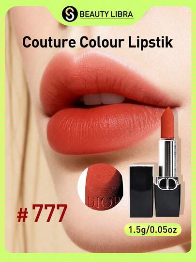 Christian Dior 迪奥魅惑星光唇膏 #777 活力珊瑚红 | 丝绒哑光，浓郁色彩，奢华包装 | 限量版