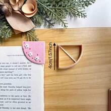 Elegant Handmade Polymer Clay Bookmark Mold, Clay Bookmark Mold, Polymer Clay Cutting Tools, Suitable For Handmade Bookmarks, Jewelry Making Kits, DIY Clay Cutting Tools, Handmade Gift Tools, Art Tools, High Quality Tools - Apricot - View 13