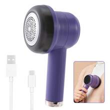 Rechargeable Fabric Shaver With LED Display - 800mAh Lithium Battery Powered Electric Fleece Remover For Clothing, Bedding, Pet Supplies - Portable Hairball Trimmer Without Damaging Fabrics - Home And Furniture Fleece Removal Tool Set - Upgraded version B - 查看 1