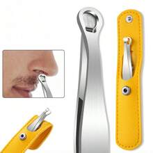 2pcs Nose Hair Trimmer, Round Head Nose Hair Trimmer, Men's Beard Trimmer, Stainless Steel Eyebrow Scissors, Nose Hair Clipper - Multicolor - View 2