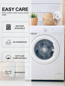 1件防水床笠，床垫保护套，白色床笠，纯色，亲肤透气柔软床笠，纯色床罩，床垫罩，口袋式床罩，卧室保护罩，保护床垫，家居及朋友纺织品礼品，床上用品（不含枕套），秋冬家居装饰 - 白色 - 查看 7