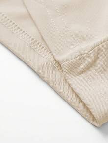 HUODA Men's Solid Color Casual Commuting Polo Shirt - Apricot - View 3