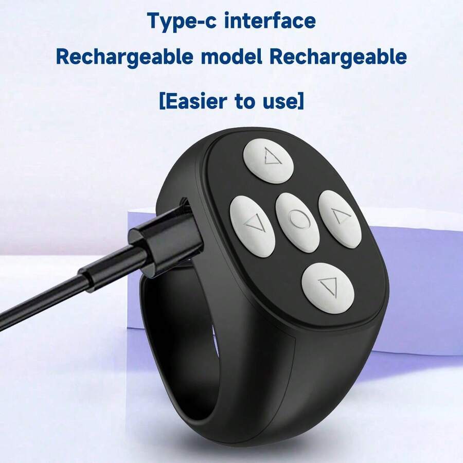 SIMSONLAB Wireless Remote Control Ring, Suitable For Short Video Control, E-Book Reading, Sports And Other Scenarios, Lightweight And Easy To Use, Essential For Home - Ring - View 1