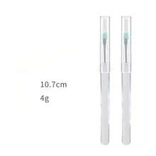 Portable Lipstick Brush, Transparent Silicone Lip Brush With Cap, Dustproof Makeup Brush, Silicone Lip Brush - Hồng - Xem 11
