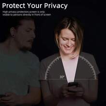 3片装黑色边框隐私钢化玻璃屏幕保护膜，兼容三星Galaxy S26/Ultra/Plus，全屏防震，支持指纹解锁 - 黑色 - 查看 7