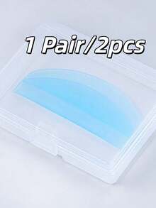 1对可重复使用的睫毛提升垫，柔软的睫毛夹垫，超薄可重复使用的睫毛提升垫，适用于睫毛烫、染色或嫁接，附带包装盒，也适用于眉毛染色和提升，是美睫沙龙和DIY的理想之选。 - 彩色 - 查看 15