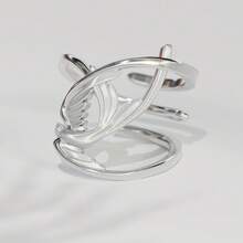 New Chinese Style Smart Flying Swallow Ring Matte Women's Light Luxury Niche Design High-End Fashion Versatile Open Index Finger Ring - Nhẫn hình chim én sống động JZ155 (Bạc) - Xem 3