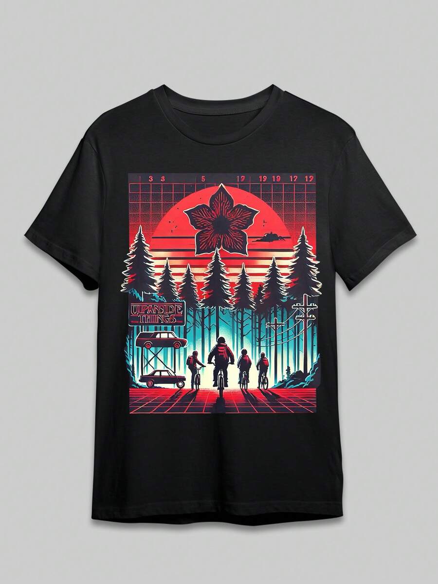 Men Outdoor Tees & Tanks - 黑色 - 查看 1