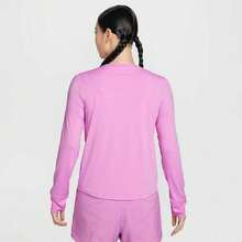 Nike Women's AS W NK ONE CLASSIC DF LS TOP Long Sleeve T-Shirt Knit Crew Neck TFN2802-503 - Pink - View 2