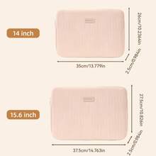Bolsa para portátil para Xiaomi  , funda para computadora portátil para Macbook Air Pro Retina 13 14 15 15.6 pulgadas - Beige - Ver 8