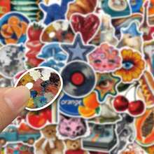 50PCS Vintage Y2K Style Fun Stickers, Suitable For DIY Decoration Of Mobile Phones, Laptops, Suitcases, Waterproof Stickers - Multicolor - View 5