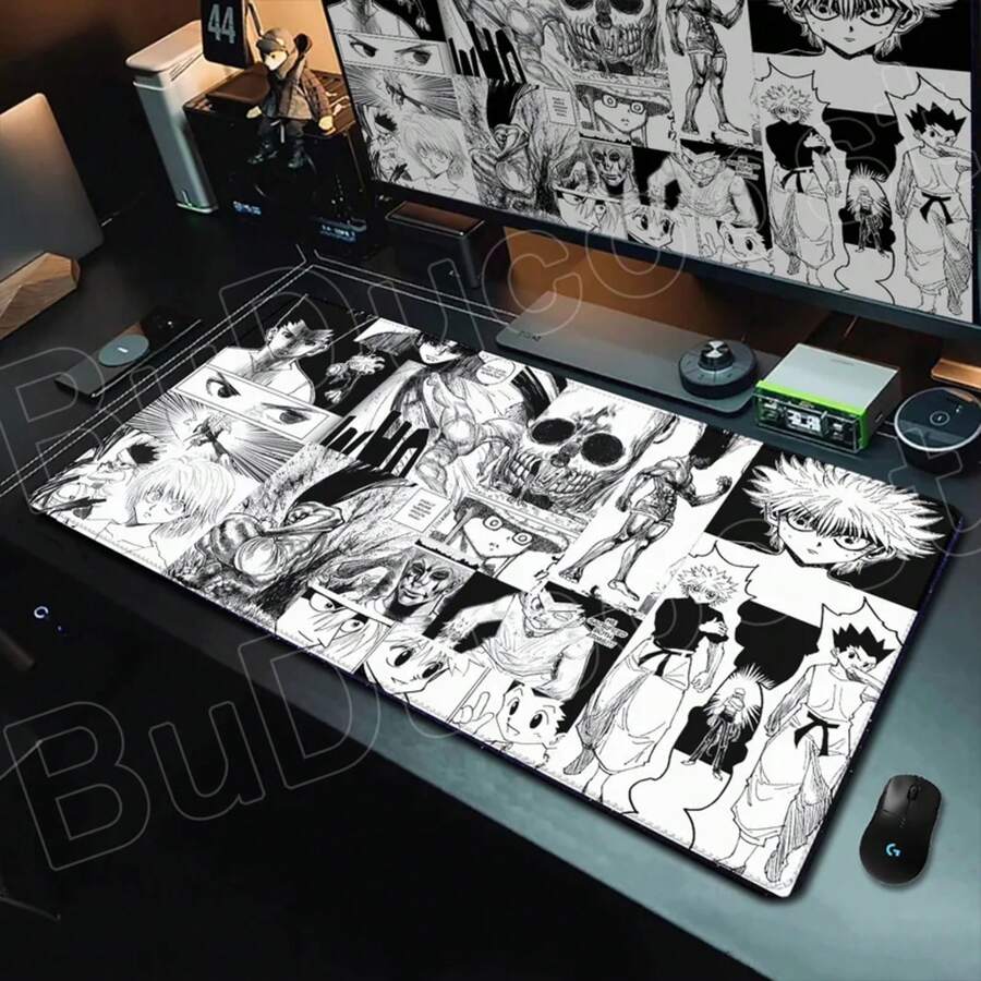 Hxh Desk Mats Cool Anime  Mouse Pad Game New HD Print MousePad Natural Rubber Anti-Slip Carpet Gaming Accessories - H-15 - View 1