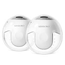 KISSBOBO Portable Electric Breast Pump - Powerful Adjustable Suction, Whisper-Quiet, Leak-Proof & Painless, Ideal For Home, Work & Travel  (K5,White,2Pack) - 白色 - 查看 9