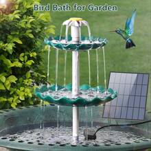 3-Tier Solar Powered Bird Bath 3.5W , Convertible Bird Feeder & Water Fountain Kit, Drop-Resistant Outdoor Water Feature For Yard Decor, Ideal For Attracting Hummingbirds & Wild Birds, Perfect For Spring Backyard Upgrades,Garden Stuff,Fuente De Agua Para Jardín,Outdoor Water Fountain,Solar Water Fountain Outdoor,Gardening Supplies - 綠色 - 查看 8