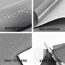 1pc-Landscape Style Detachable Vinyl Wallpaper – Self-Adhesive Peel And Stick Waterproof Contact Paper, Easy Install Removable Textured Wall Covering For Cabinets And Walls, Random Match - 1PC - View 7