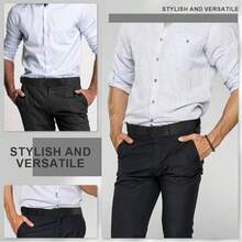 1.5 Inch Wide Nickel-Free Material Men's Belt, Airport Security Approved, Non-Metal Construction - Multicolor - View 4