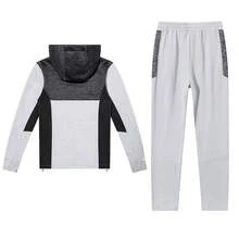 TIANXICO Men's Full Tracksuit Set Sweat Suit Activewear Gym Clothes Track Suits For Men - Grey - View 2