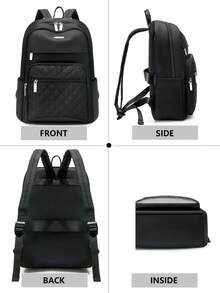 Rhombus Backpack | Interpret Commuting Aesthetics All-Weather, Unlock Absolute Visual Sovereignty In Daily Life, Carry Full Set Of Equipment For Travel, Triple Multifunctional Matrix: Equipped With Top Handle And Adjustable Shoulder Straps Across The Entire Series - Multicolor - View 4