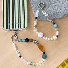 Summer Salt Original Phone Lanyard CCD Strap Wristband Phone Charm High-End INS Camera Anti-Lost Keychain - Sea Salt Cocoa - View 1