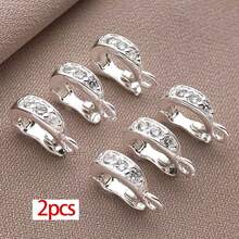 2个18K金铰链式拉扣吊坠环金属吊坠环黄铜立方氧化锆扣环项链手链钥匙扣饰品配件 - 彩色 - 查看 14