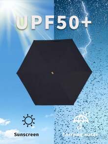 1pc Mini Portable Umbrella, UV Protection, Foldable With Storage Case, Suitable For School, Office, Home, Travel, Back To School,Cute Stuff,Mother's Day Gift,Bedroom Decor,Garden,Kitchen Decor,Summer,Beach,Travel Essentials,Room Decor,Squishy,Graduation - Multicolor - View 10