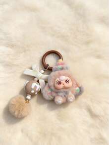 新款可爱大耳朵心形钥匙扣，时尚卡通配饰包包挂饰，钥匙圈（精美独立包装） - 彩色 - 查看 6