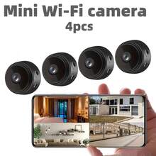 1/2/3/4pcs Mini 1080P WiFi Security Camera With Night Vision, Rechargeable Battery, Easy Installation, APP Control, Motion Detection, Suitable For Elderly, Pets, Office Etc, Remote Viewing On Mobile - Multicolor - View 3
