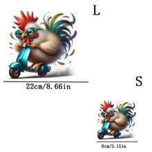 1pc/2pcs/3pcs Chicken Riding Printed Patch, Heat Transfer And Washable, Suitable For T-Shirts, Jeans, Sweaters, Handbags, Pillows, Cushions - 3PCS-s - View 4